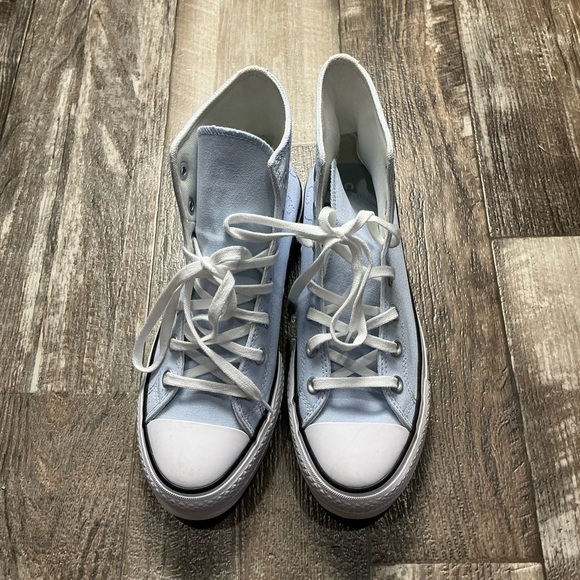 Women’s Light Blue High-Top Converse Sneakers Size 8.5 - Picture 16 of 16